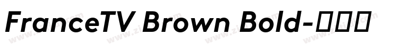 FranceTV Brown Bold字体转换